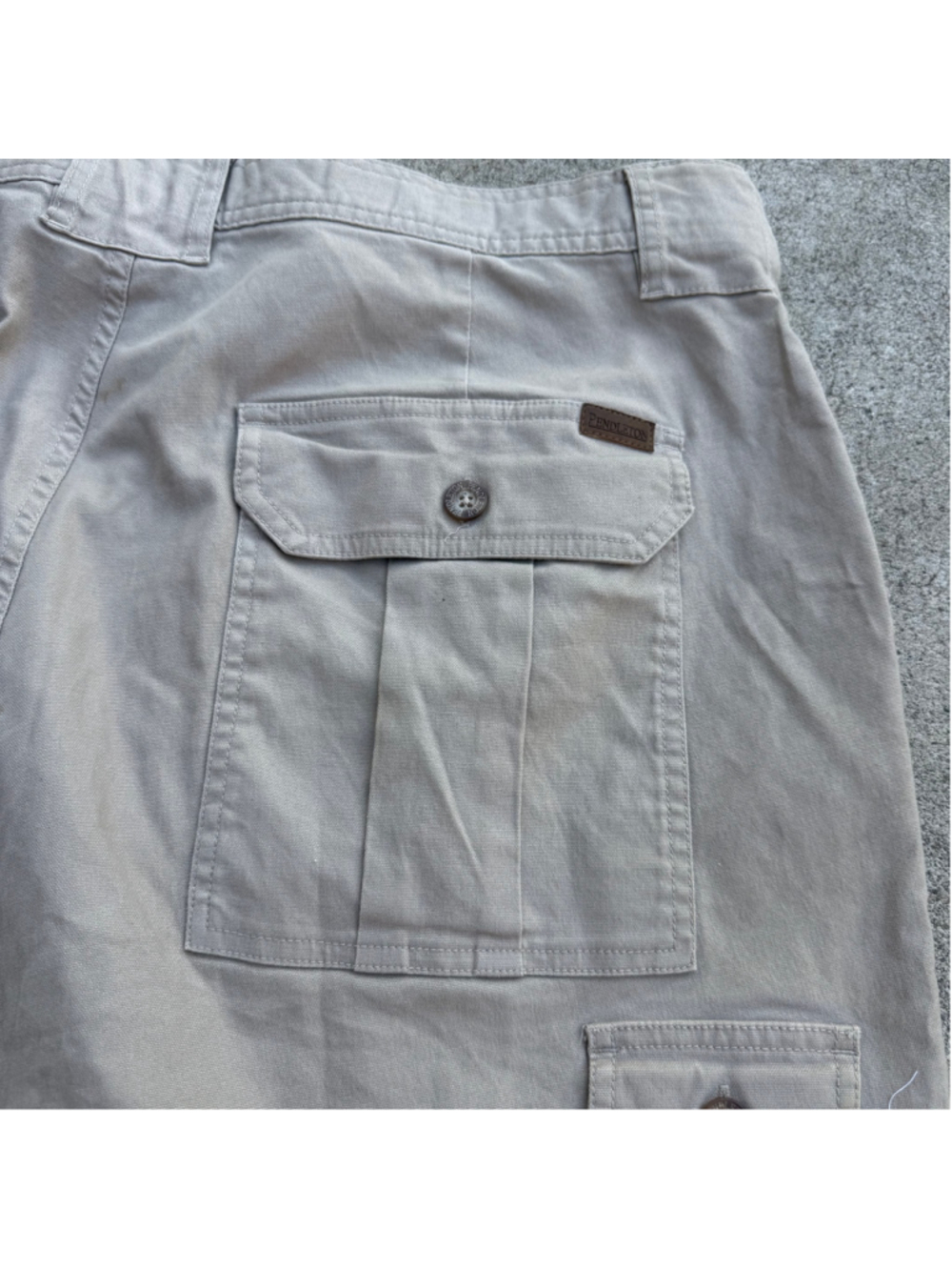 Pendleton Men’s Khaki Cargo Utility Shorts Waist Size 40 - Picture 8 of 10